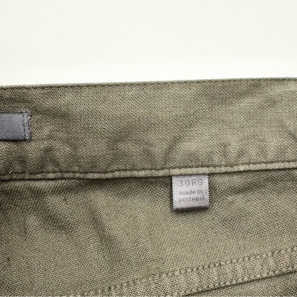 John Varvatos Linen Blend Army Green Pants - Picture 11 of 13